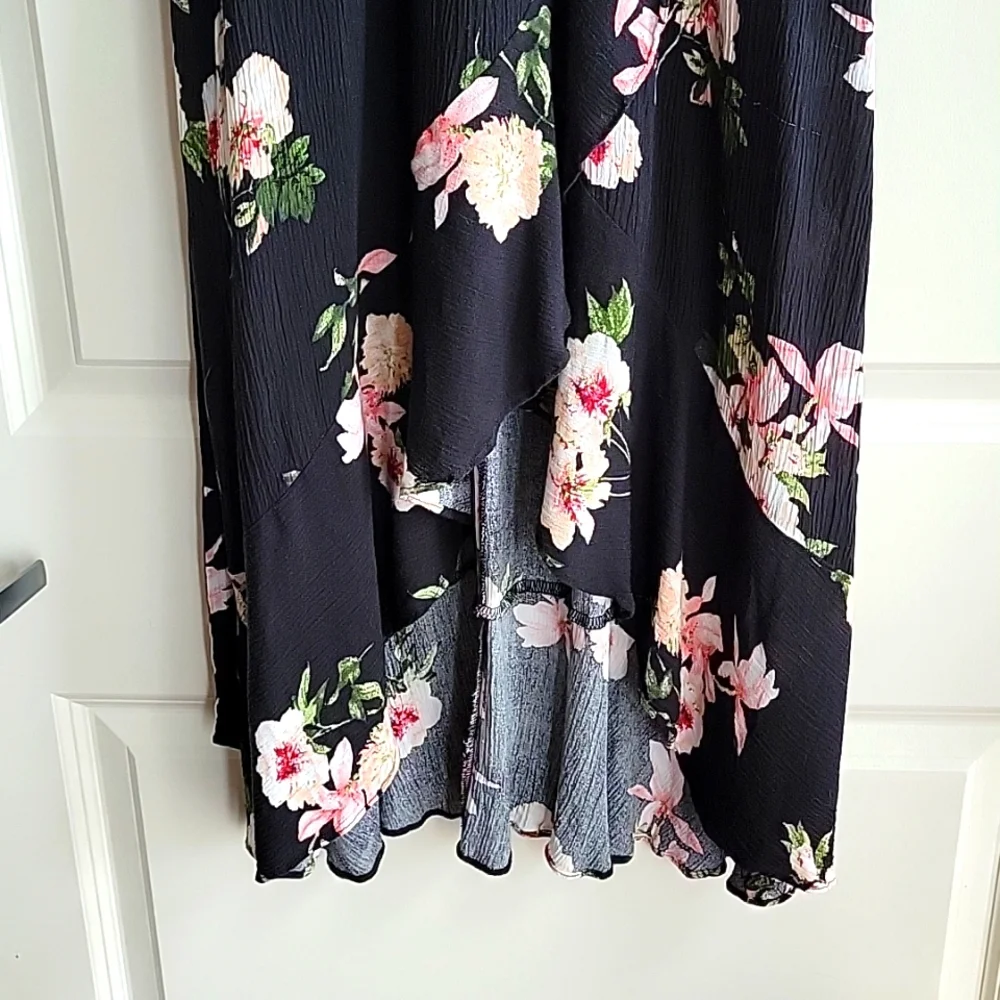 AQUA Tropical Print Maxi Dress Size S - Picture 8 of 10